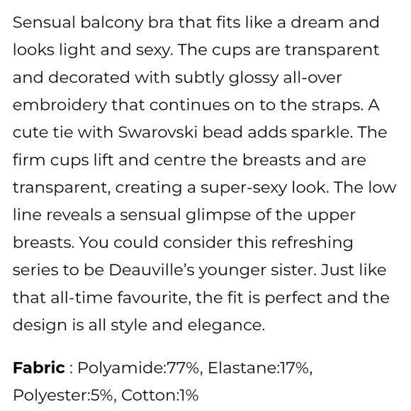 PrimaDonna Eternal Balcony Bra 34D Black Prima Donna - Picture 9 of 9